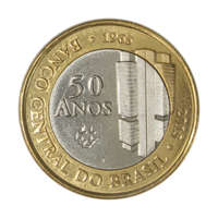 MOEDA COMEMORATIVA DOS 50 ANOS DO BANCO CENTRAL DO BRASIL