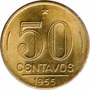 50 CENTAVOS (EURICO GASPAR DUTRA) - CRUZEIRO (1942-1967)